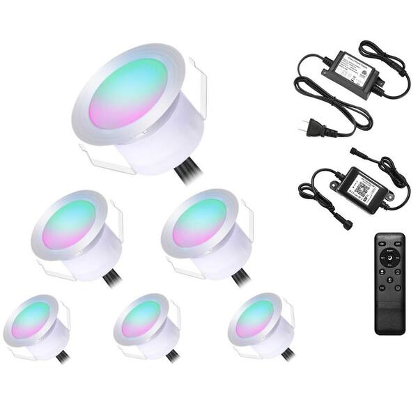 10-30 Pack Low Voltage Recessed LED Deck Light – Outdoor Step Stair Waterproof Lamp