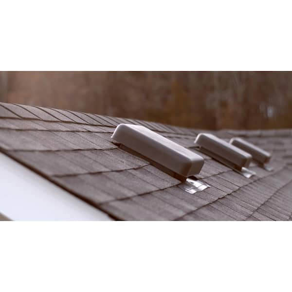 60 sq. in. NFA Brown Resin Square-Top Roof Louver Static Vent (Carton of 10)