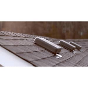 60 sq. in. NFA Weatherwood Resin Square-Top Roof Louver Static Vent (Carton of 10)