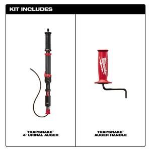 12Volt Details about   Milwaukee Auger Drain Cleaning Combo Kit Trap Snake w Battery 4 ft 6 ft 