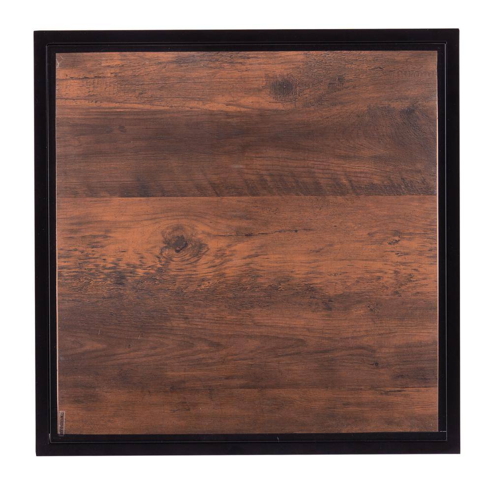 Winnifred Black and Natural Glass-Top Storage End Table - thumbnail 4