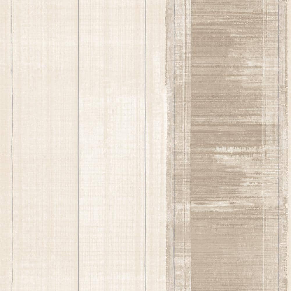Atmosphere Collection Taupe/Metallic Silver Sublime Stripe Non-pasted Non-w