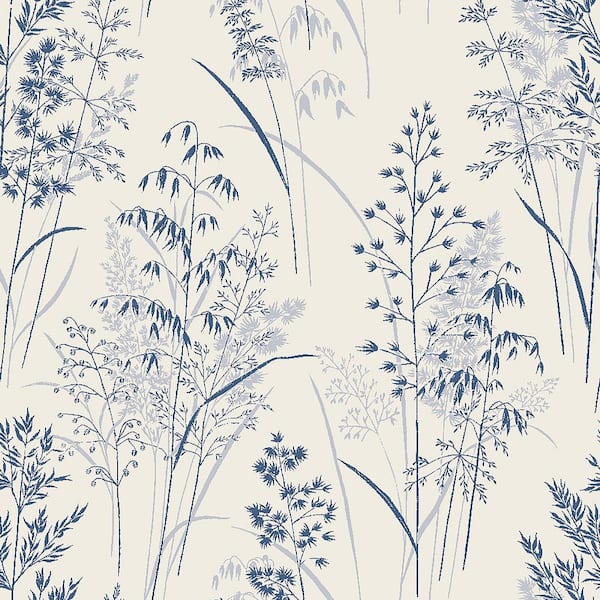 Graham & Brown NEXT Leaf Sprigs Blue Removable Non-Woven Paste the Wall Wallpaper