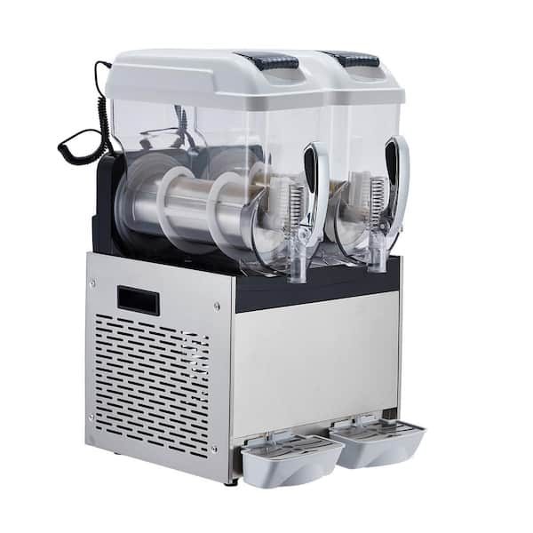 700-Watt Commercial Slushy Machine 12L x 2 Double Bowl Frozen Drink Machine Dessert Specialty Appliance in White