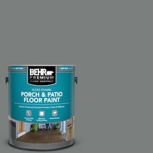 1 gal. #PPU25-18 Shutter Gray Gloss Enamel Interior/Exterior Porch and Patio Floor Paint