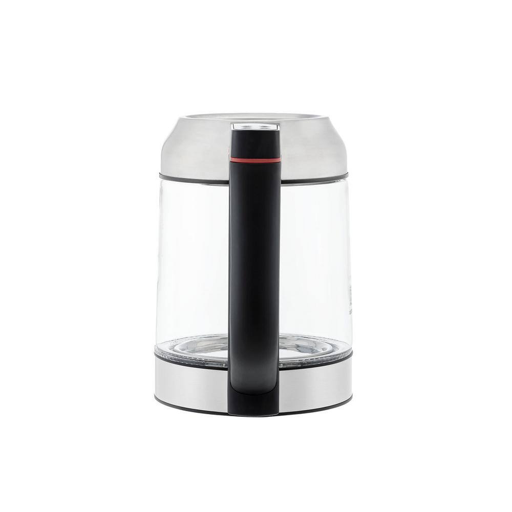 CUCKOO 1.7L Silver Glass Electric Kettle with Tea Infuser