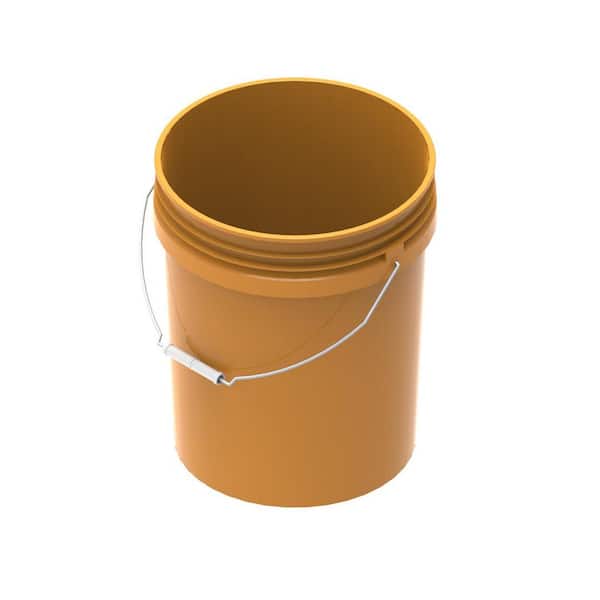 PRIVATE BRAND UNBRANDED 5 gal. Homer Bucket in Orange with Durable