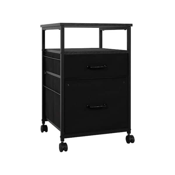 Homestock Black 9-Drawer Office Storage Cabinet