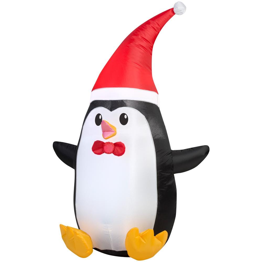 Gemmy 4 ft. Outdoor Penguin Inflatable G-39032 - The Home Depot