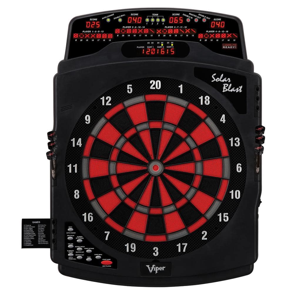 Viper Solar Blast Electronic 15.5 in. Dartboard with Darts and Accessories  42-1021