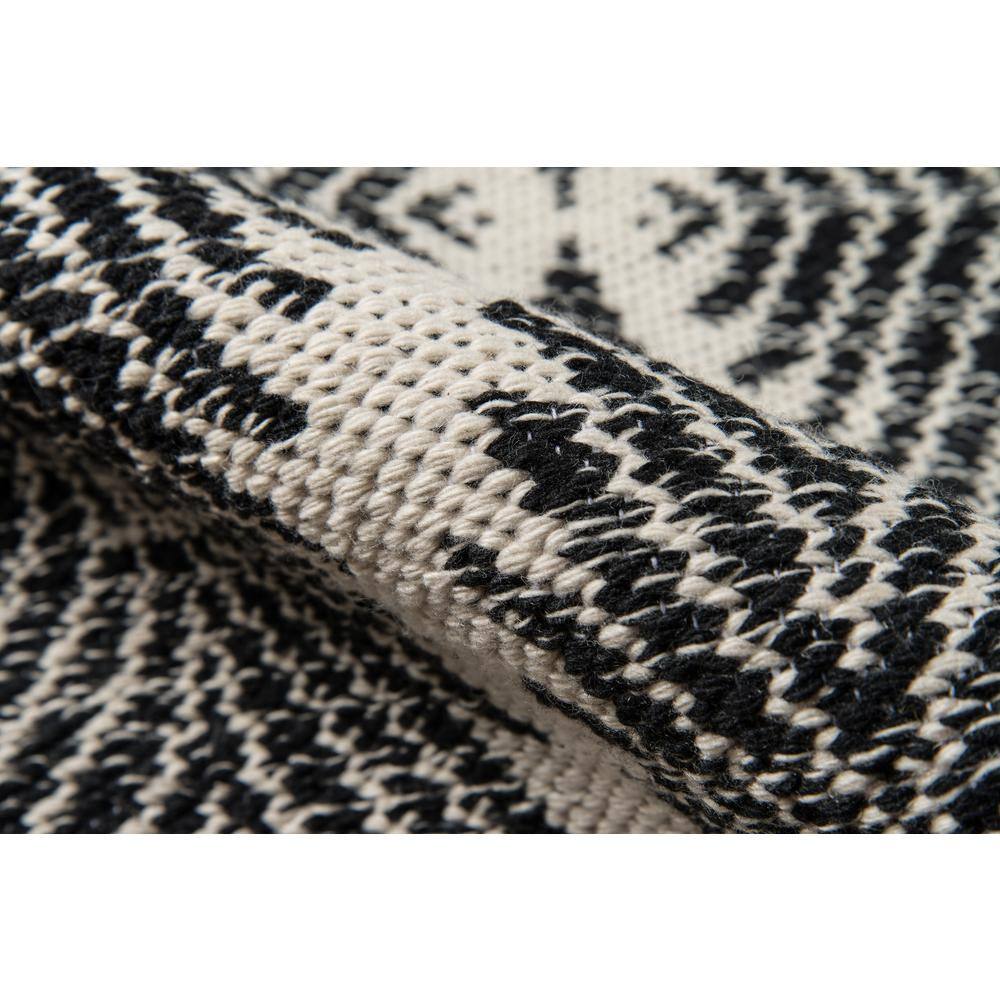 Handmade Black and Gray Diamond Geometric Rectangle Rug 6' x 9'