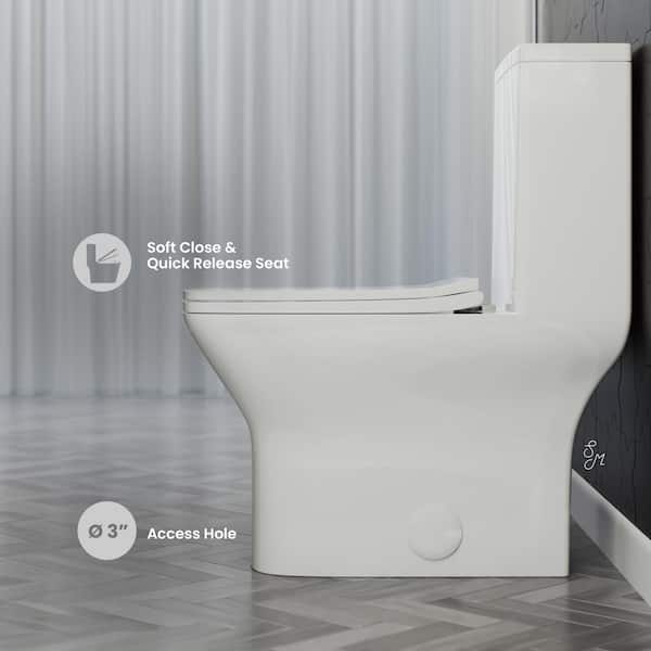 Swiss Madison Carre One-Piece 1.28 GPF Single Flush Square Toilet