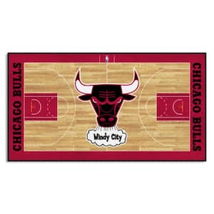 Chicago Bulls Logo Red Mascot Mat - Floor Rug - Area Rug - NBA