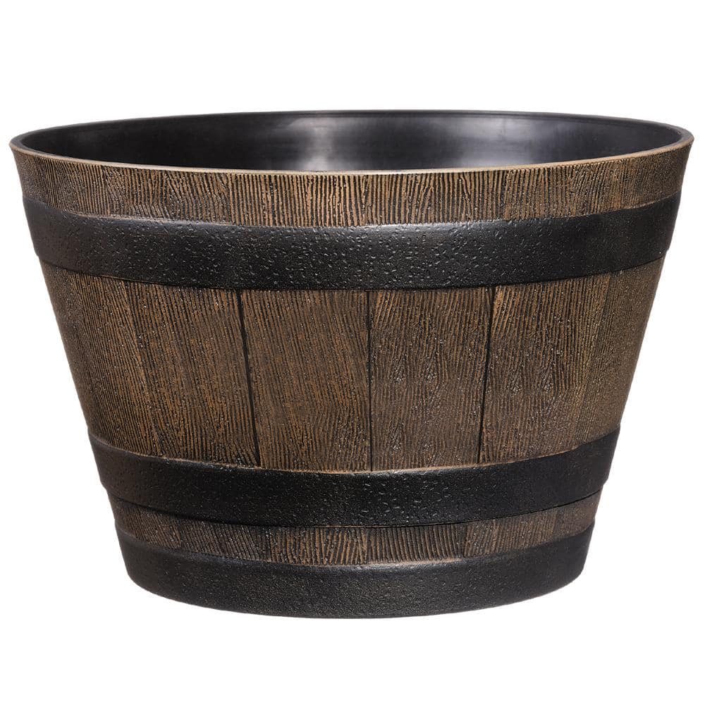 wine barrel planters home depot