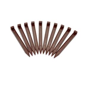 10 in. Brown Nylon Landscape Anchoring Stake Pack (10-Count)