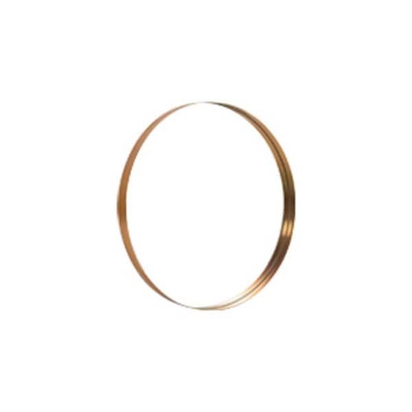 Unbranded Gold 32 in. W x 32 in. H Modern Round Mirror Wall-Mounted Mirror for Living Room