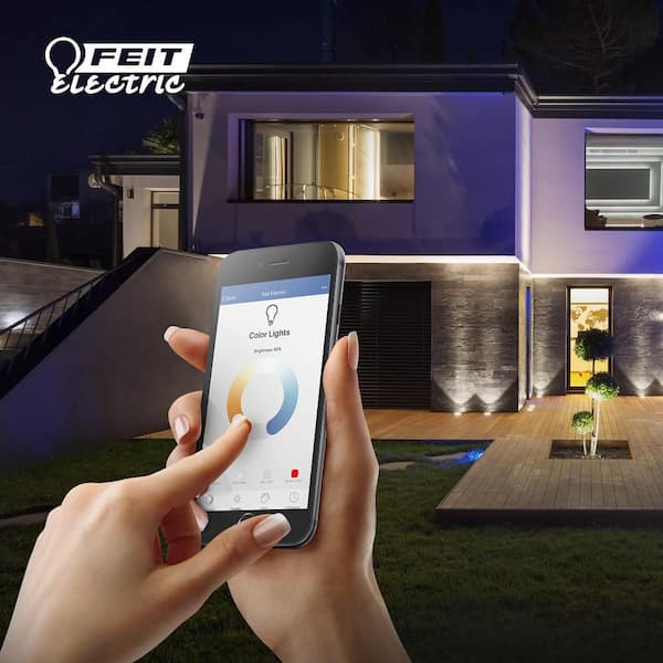 90-Watt Equivalent PAR38 Smart Wi-Fi Dimmable LED Light Bulb Works w/Alexa/Google Home, Multi-Color (4-Pack)