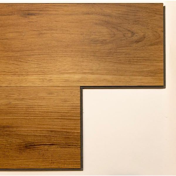 Dekorman Vista Mario Oak Waterproof Click Lock Vinyl Plank Flooring - 7.1 in. W x 48 in. L x 6 mm T