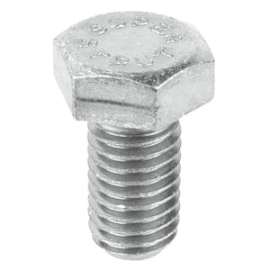 3/8 in. x 1 in. Strut Fitting Hex Head Bolt Silver Galvanized (5-Pack)