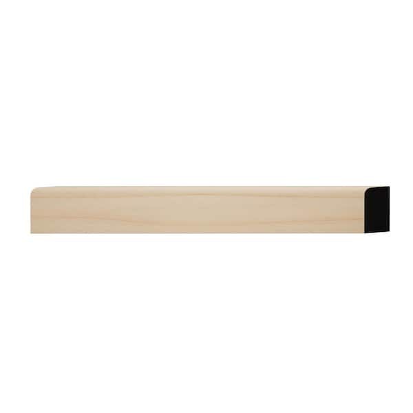 WM881 0.44 in. D x 0.75 in. W x 6 in. L Wood (Alder) Baseboard Moulding Sample