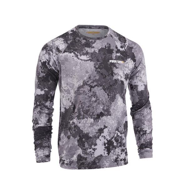 Photo 1 of FIRM GRIP Men's X-Large Gray Veil Camo Tac Gray Long Sleeve Performance Shirt