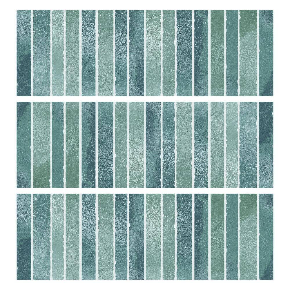 Colorido Green Glossy Ceramic 4x12 Wall Tile