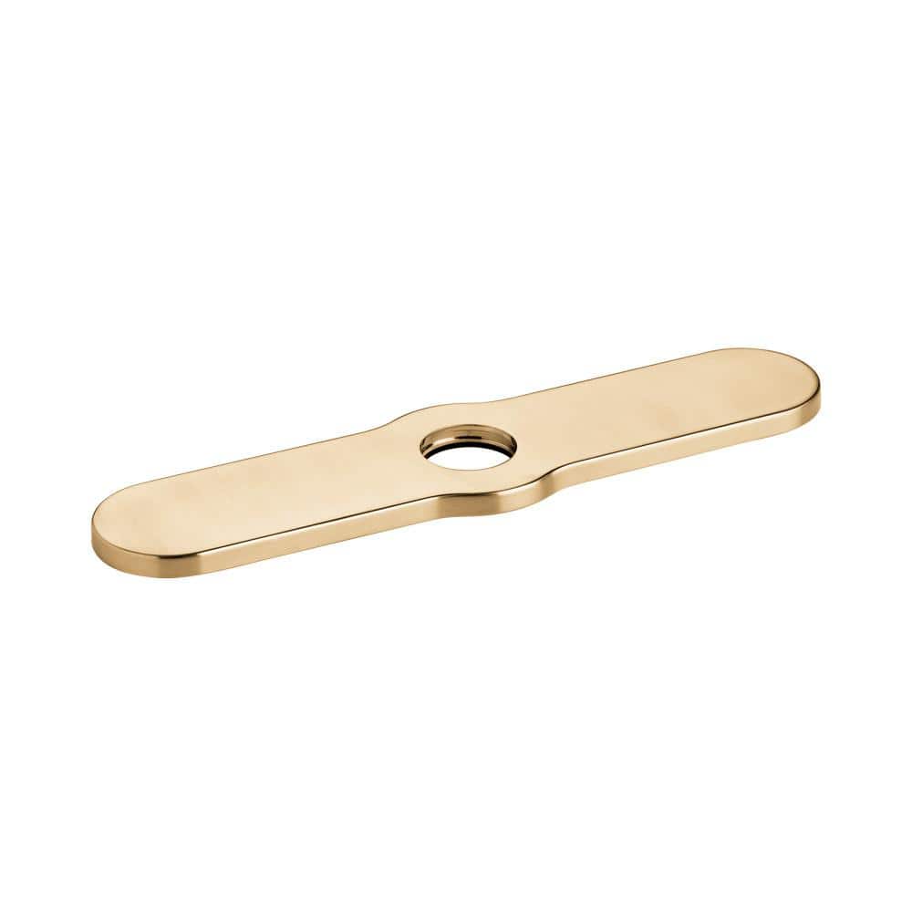 Joleena 11 in. Zinc Kitchen Sink Faucet Hole Cover Deck Plate Escutcheon in Brushed Bronze price history on PriceWatchPro