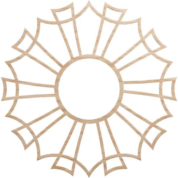 Ekena Millwork 0.25 in. x 38 in. x 38 in. Wood Medallion Moulding