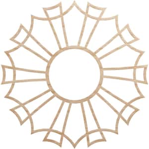 0.375 in. x 38 in. x 38 in. Wood Medallion Moulding