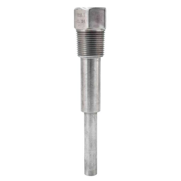 Winters Instruments TBR Series 6 in. 304 SS Thermowell with 3/4 in. NPT Connection and 4.5 in. Insertion Length