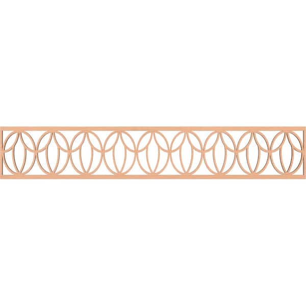 Ekena Millwork Shoshoni Fretwork 0.25 in. D x 46.625 in. W x 8 in. L Alder Wood Panel Moulding