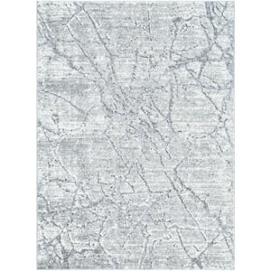 Andorra Plus Light Gray/Ivory Abstract 2 ft. x 3 ft. Indoor Area Rug