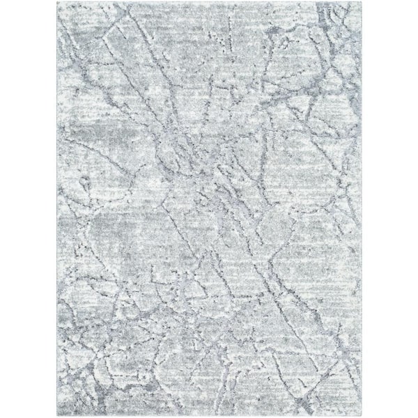 Livabliss Andorra Plus Light Gray/Ivory Abstract 8 ft. x 10 ft. Indoor Area Rug
