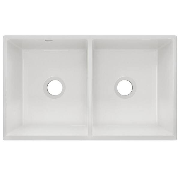 Elkay Explore Farmhouse A Front Fireclay 33 In Double Bowl Kitchen Sink White Swuf32189wh The Home Depot Elkay Explore Farmhouse A Front, What Is The Advantage Of A Farmhouse Sink