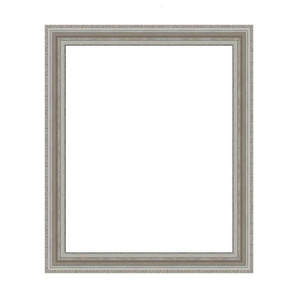Amanti Art Mirror Makeover Parlor Silver 31.25 in. W x 37.25 in. H Bathroom Mirror Frame Border Kit-Fits a 30 x 36 mirror