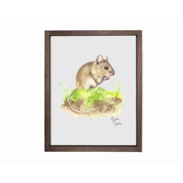 Unbranded Woodland Tinies Mouse Farmhouse Decorative Sign 8 in. x 10 in.