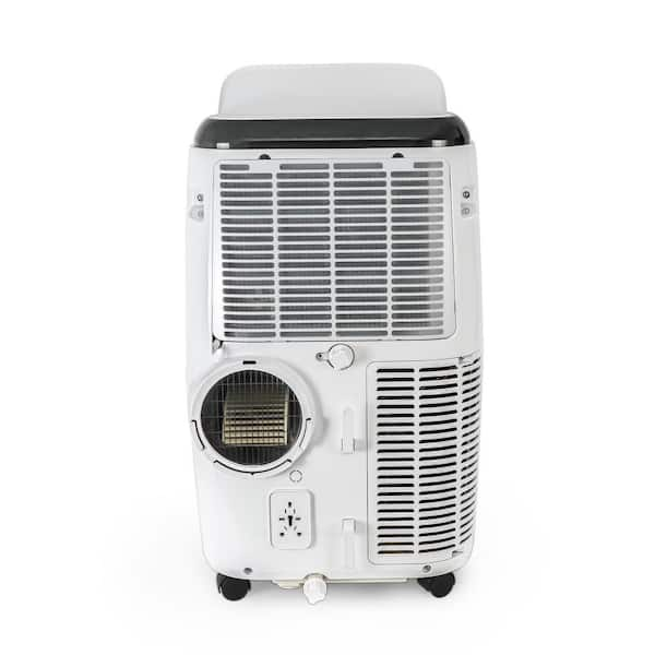 10,000 BTU Portable Air Conditioner Cools 450 Sq. Ft. with Dehumidifier and  Remote in White