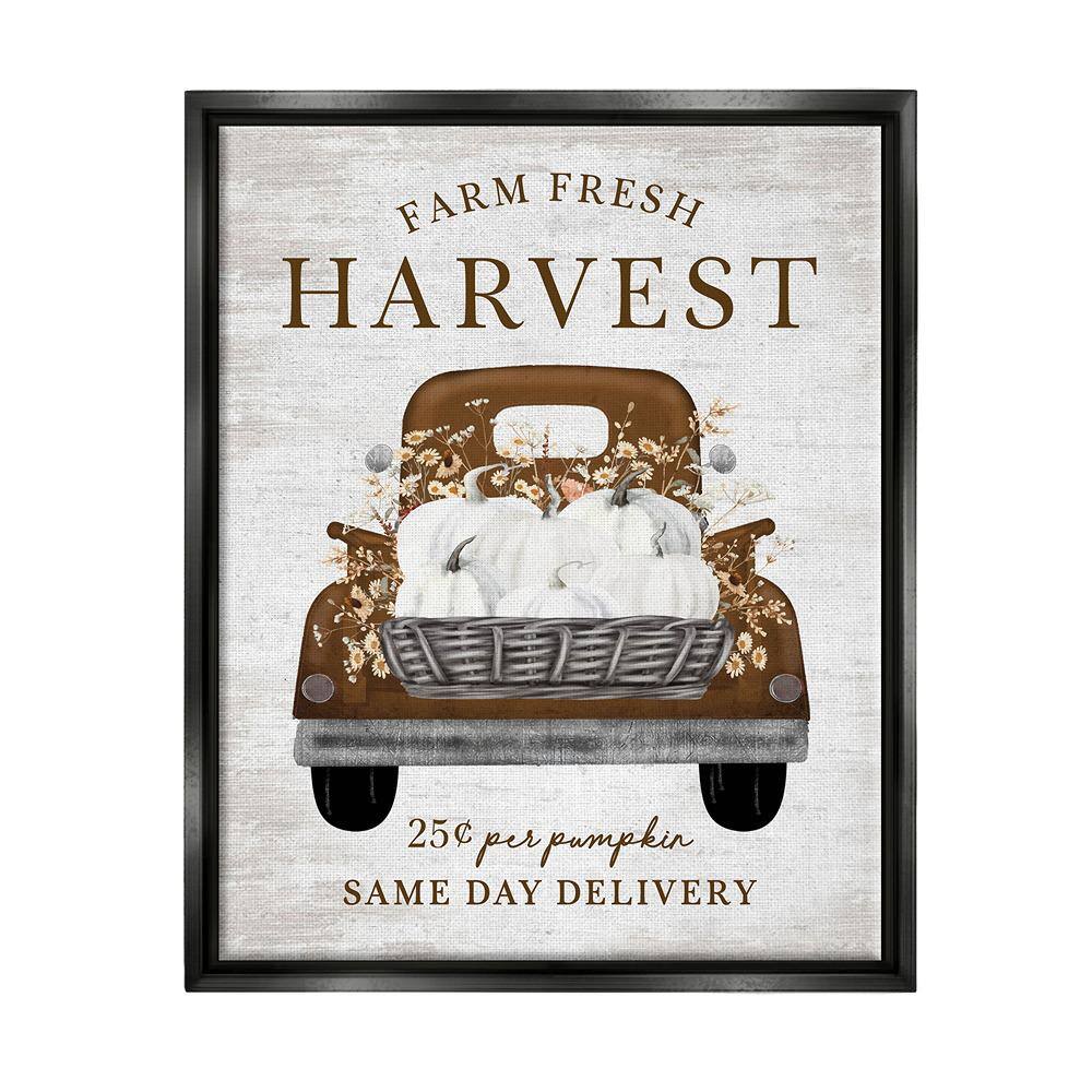 Farm Pumpkin Harvest by Lettered and Lined 1 Piece Floater Frame Graphic Print Travel Poster Art Print 21 in. x 17 in. price history on PriceWatchPro