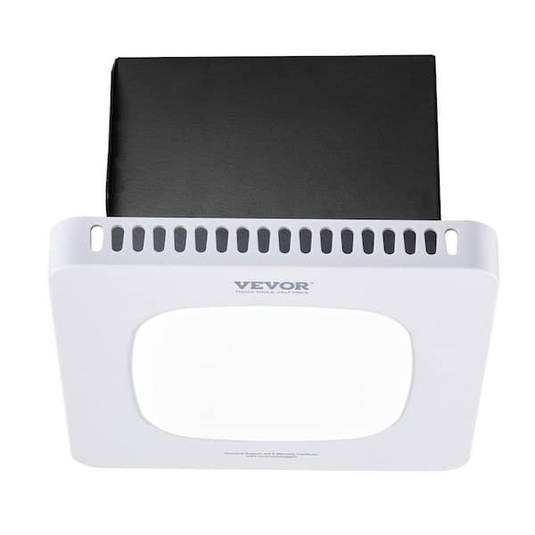 110 CFM 1.5 Sones Bathroom Exhaust Fan with 3 Gear LED Light White