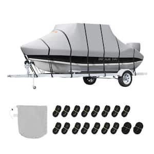 T Top Boat Cover 24 ft.-26 ft. Waterproof T-Top Boat Cover 600D Marine Grade PU Oxford with Windproof Straps