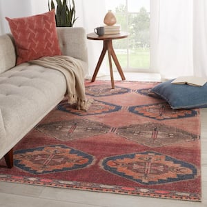 Mirta Pink/Blue 5 ft. x 7 ft. 6 in. Medallion Area Rug