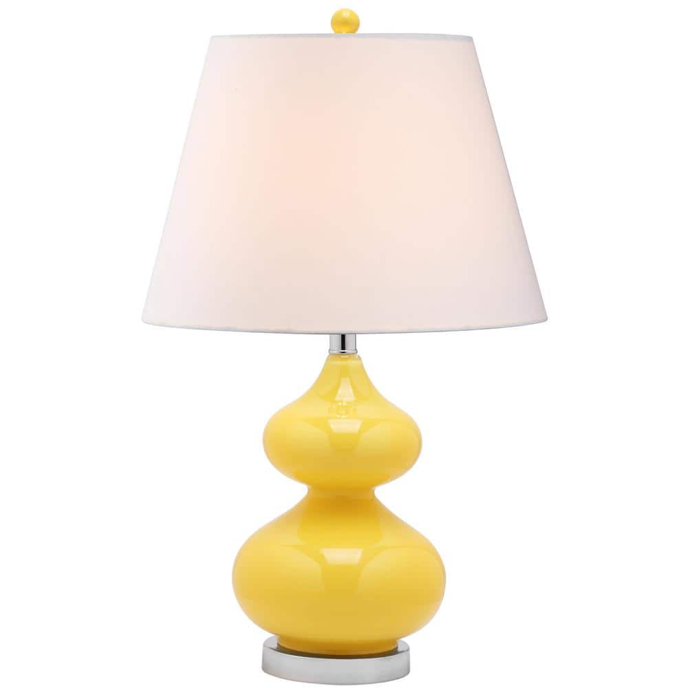 Eva Yellow Double Gourd Glass Table Lamp