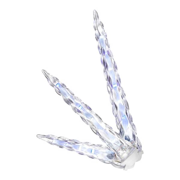 8 Blue and White Motion LED Icicle Lights