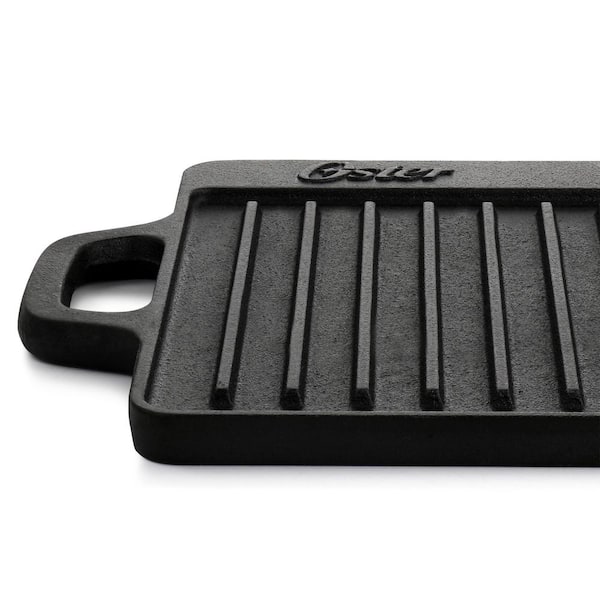CHEFMASTER 90202 Reversible Cast iron Griddle, 16.8x9.5 - Win Depot