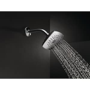 1-Spray Patterns 1.75 GPM 5.25 in. Wall Mount Fixed Shower Head in Chrome