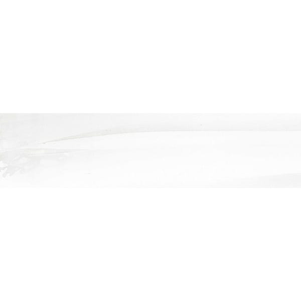 Thames Festive White 3 in. x 11-15/16 in. Smooth Ceramic Wall Tile Sample