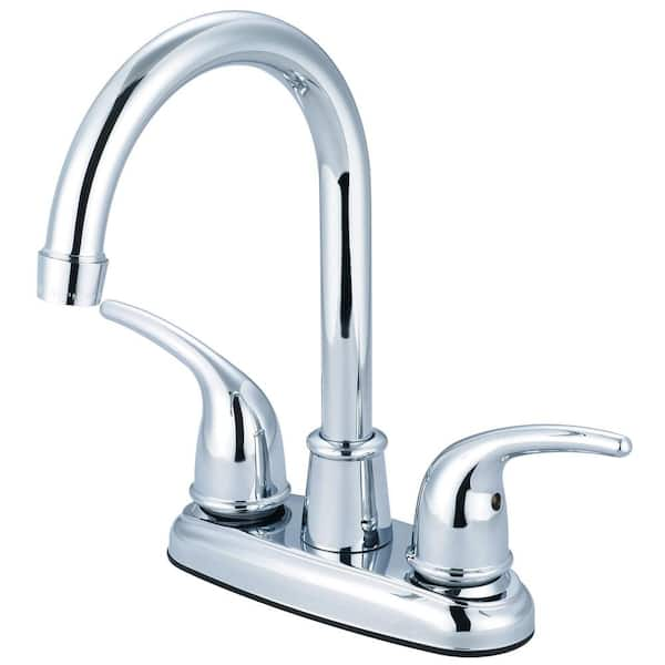 OLYMPIA 2-Handle Bar Faucet Polished Chrome B-8150 - The Home Depot