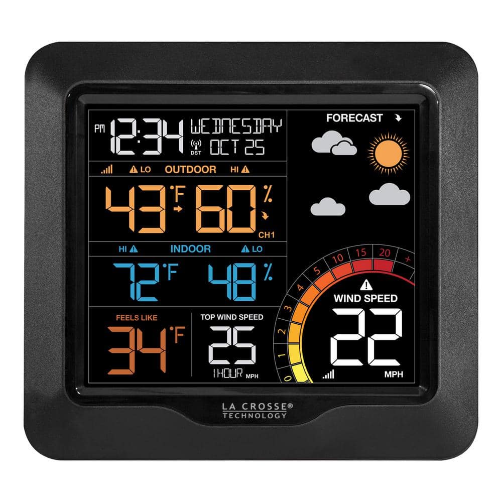 Durac Indoor/Outdoor Weather Station With Wired Sensor Lab