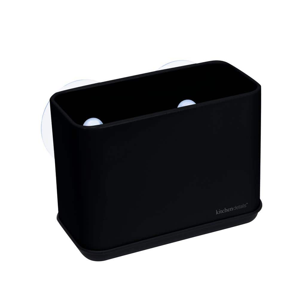 Kitchen Details Suction Sink Caddy in Matte Black