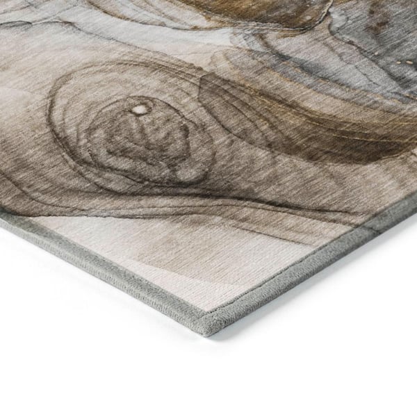 Chantille ACN513 Brown 2 ft. 3 in. x 7 ft. 6 in. Machine Washable Indoor/Outdoor Geometric Runner Rug